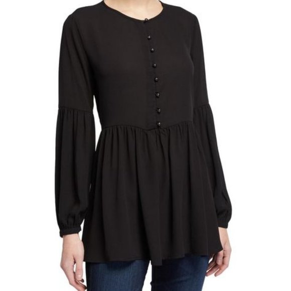 Catherine Malandrino Tops - Catherine Malandrino Sheer Black Blouse